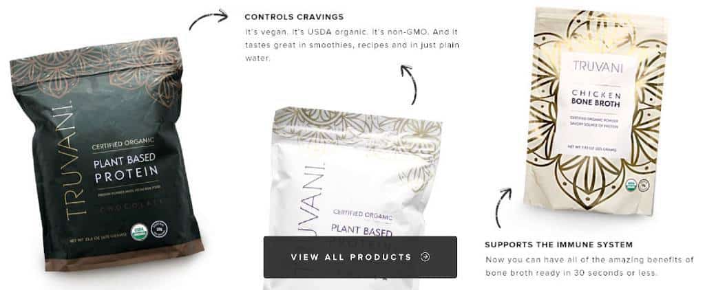 Organic Food Options - Truvani