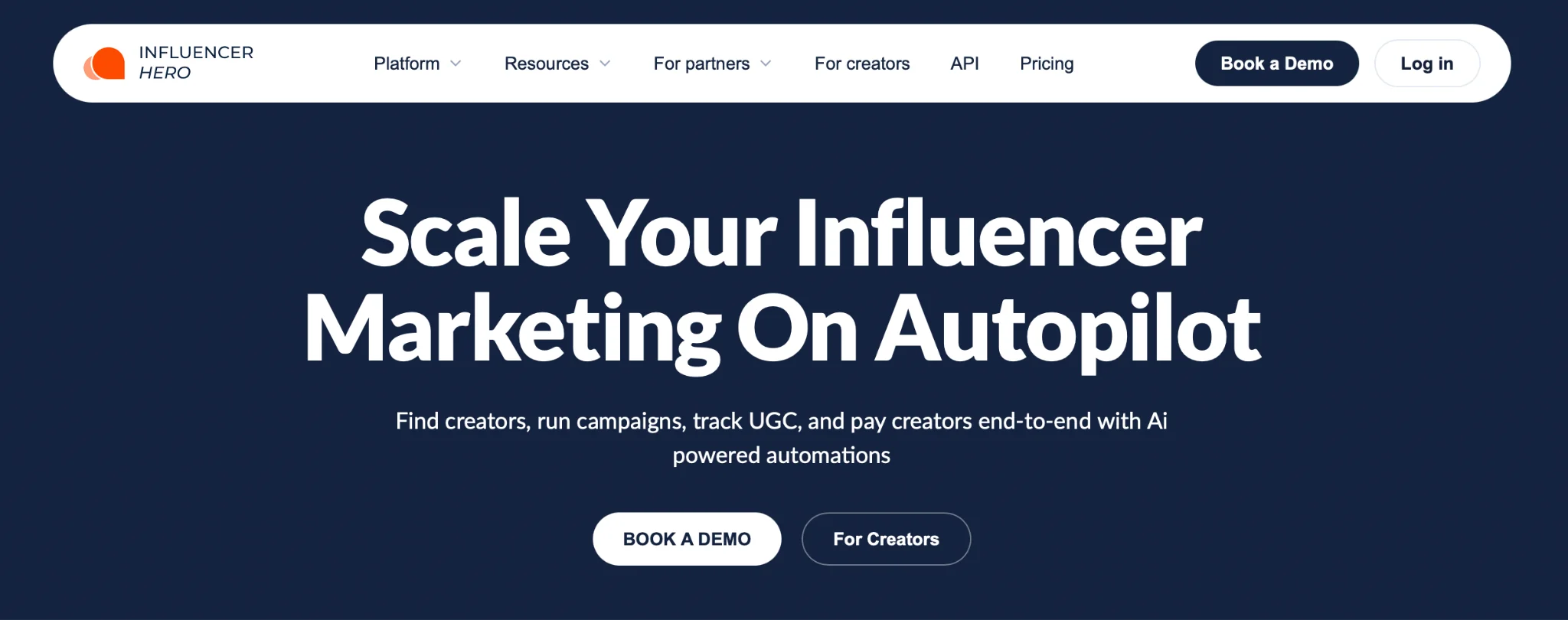 Influencer Hero Brand Ambassador Platform