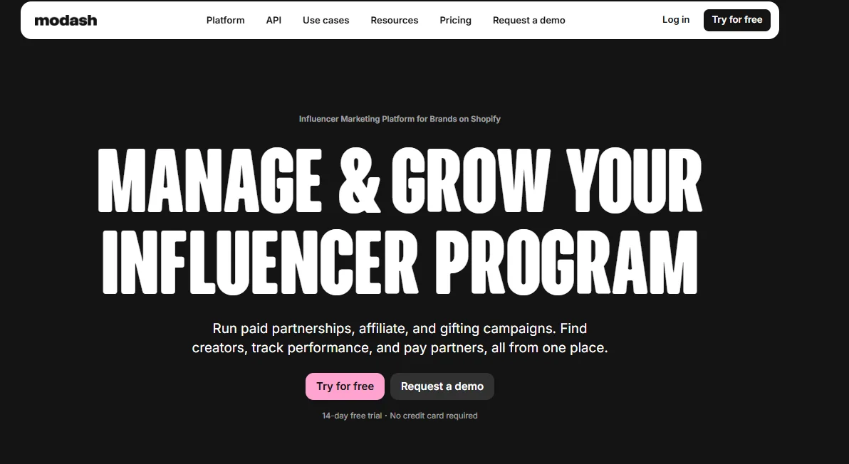 Modash Influencer Analytics Tool