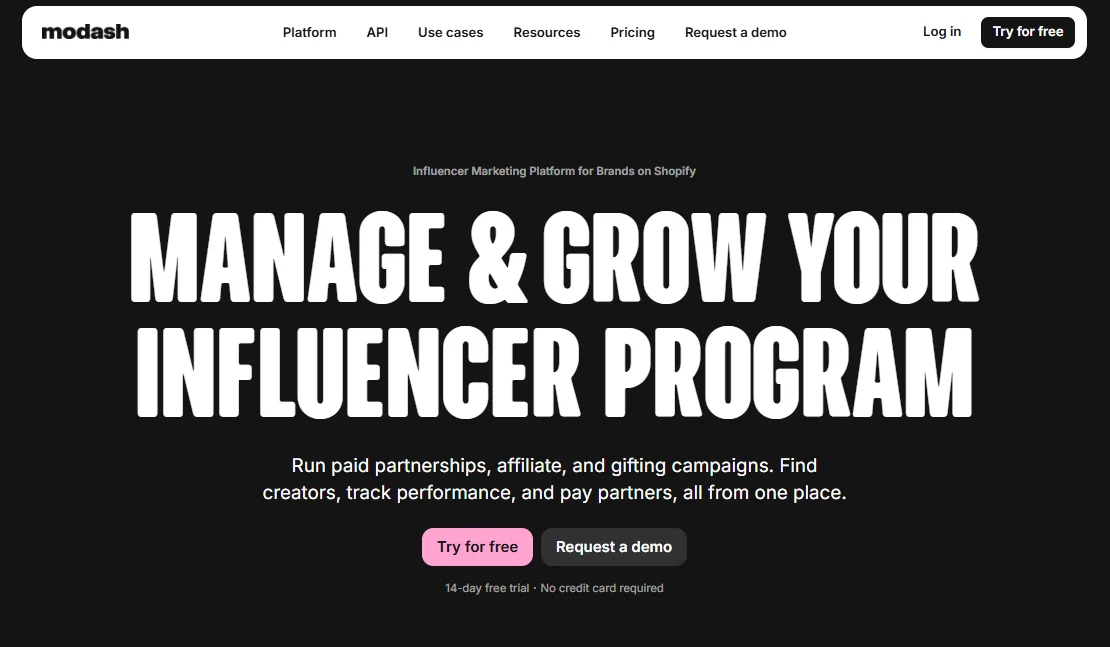 Modash vs Captiv8 vs Influencer Hero Modash Overview