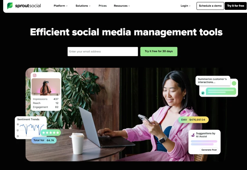 Sprout Social Influencer Analytics Tool