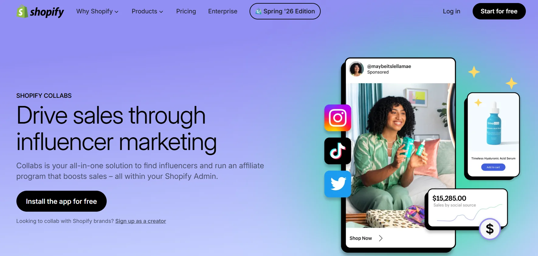 Shopify Collabs Overview - 10 best Ainfluencer Alternatives