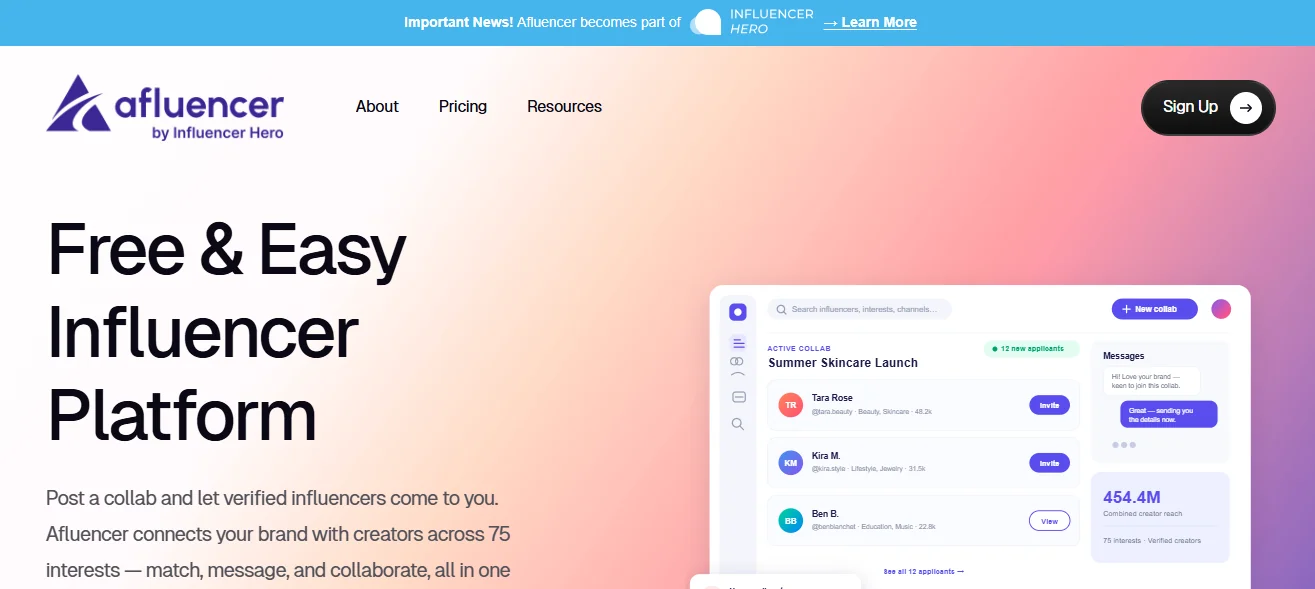 Afluencer Overview - Top 10 Influencer Reporting Tools in 2026