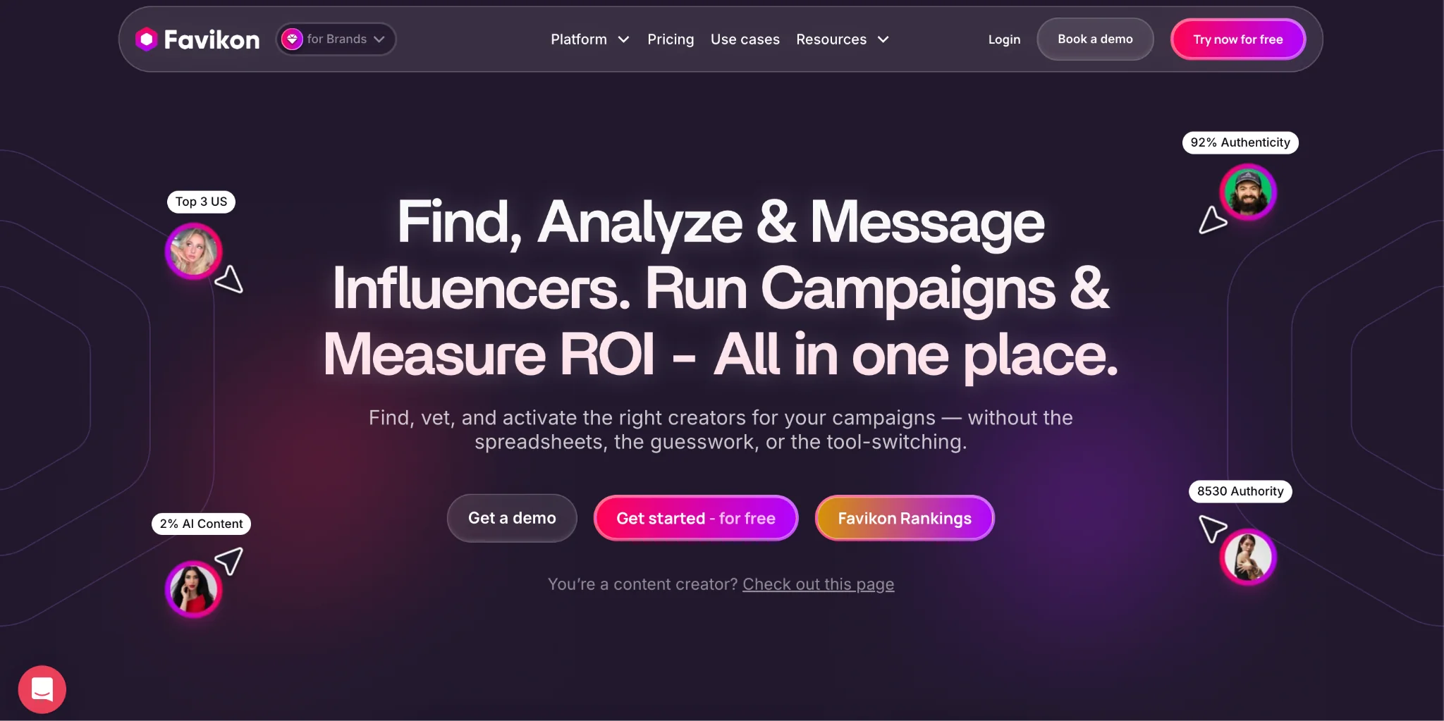 Favikon YouTube Influencer Discovery Tool