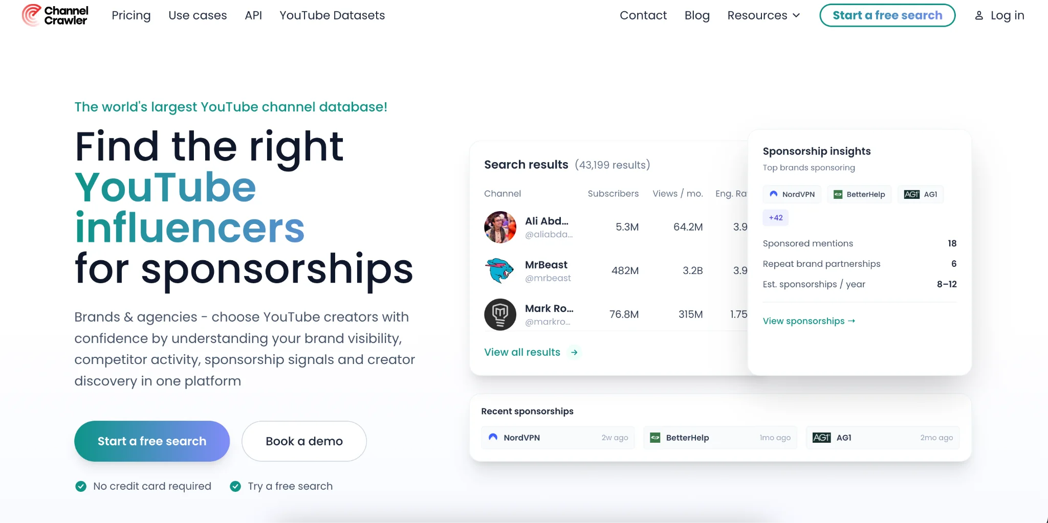 Channel Crawler YouTube Influencer Discovery Tool