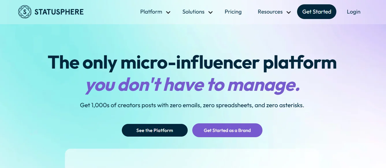 Statusphere Influencer Gifting Platform