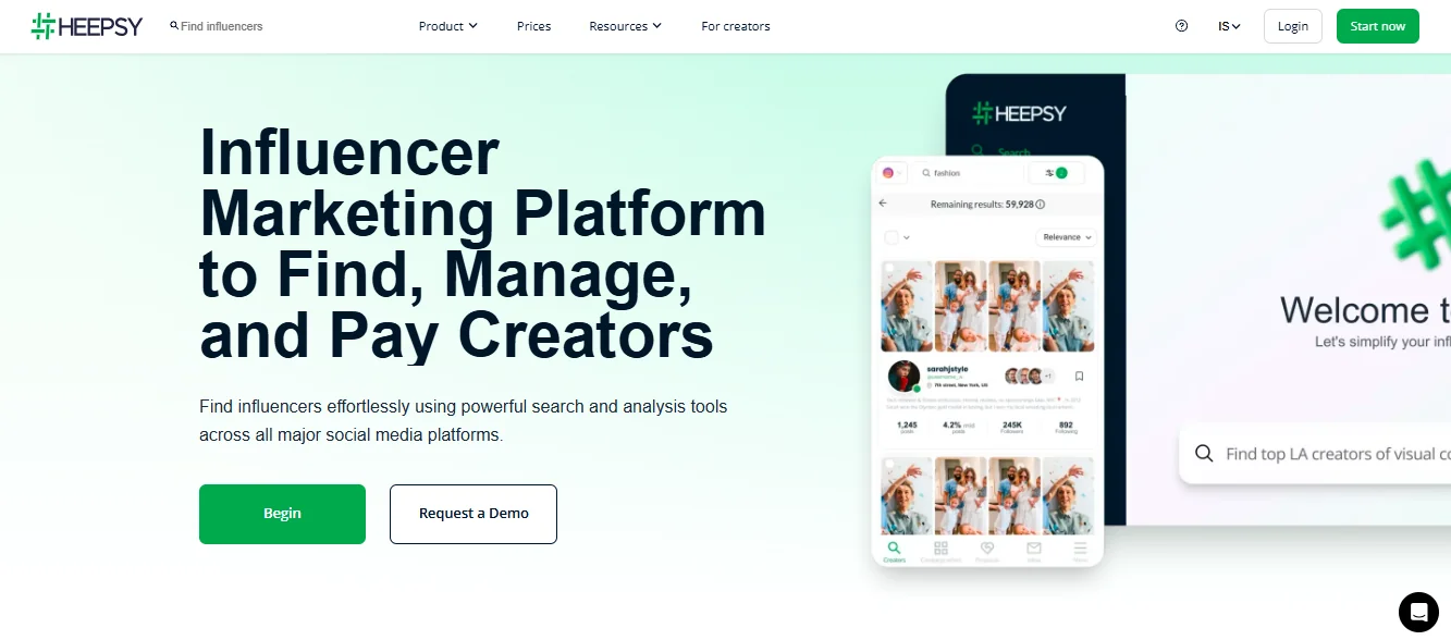 Heepsy Overview - Best IzeaFlex Alternatives article