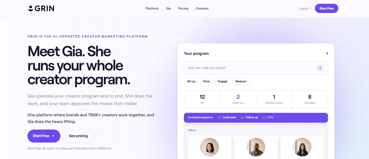 GRIN Influencer Marketing Platform