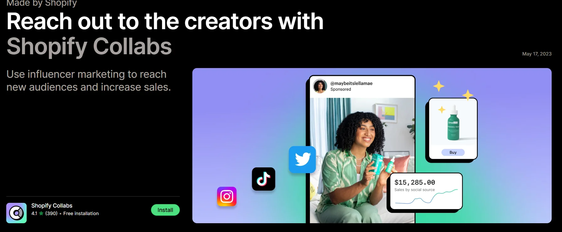 Shopify Collabs Influencer Marketing Tool