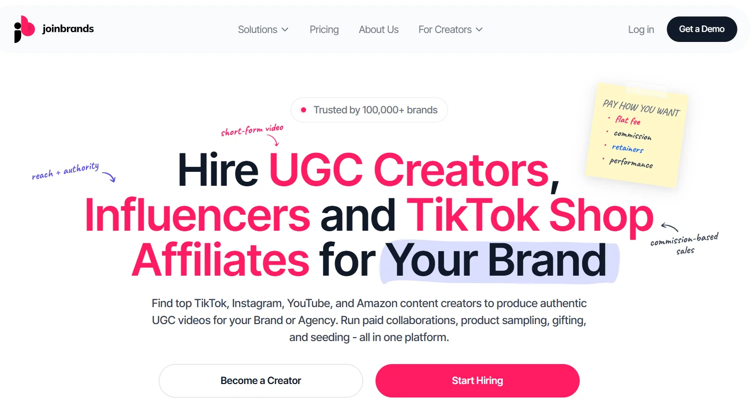 JoinBrands Influencer Marketplace