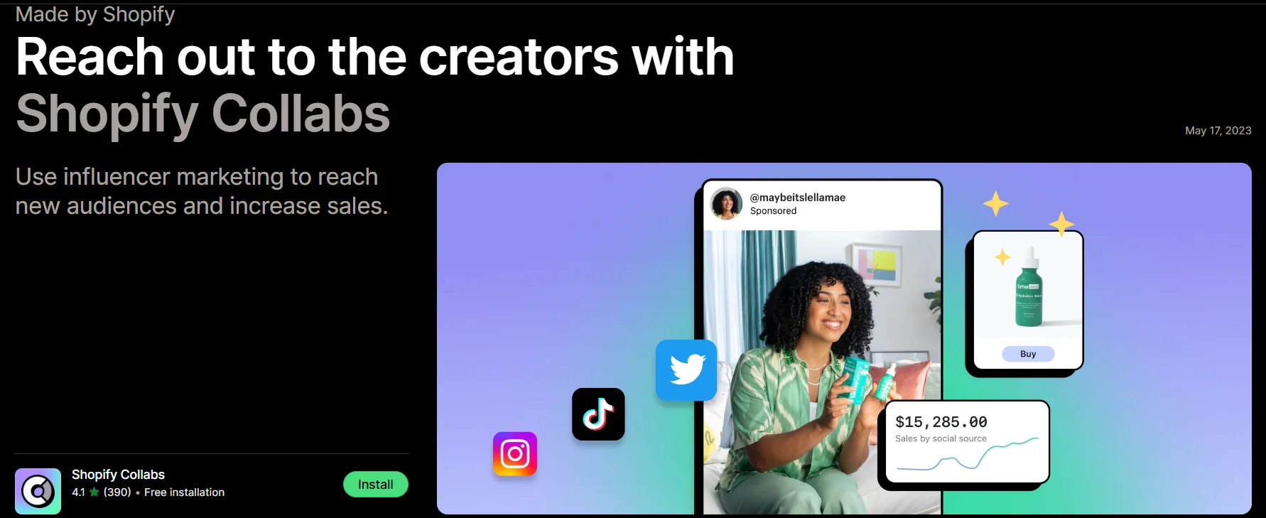 Shopify Collabs Influencer Marketplace