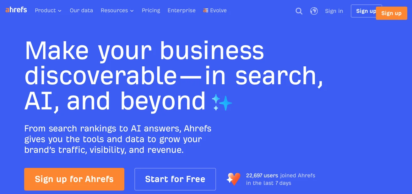 Ahrefs Brand Radar AI Visibility Tool