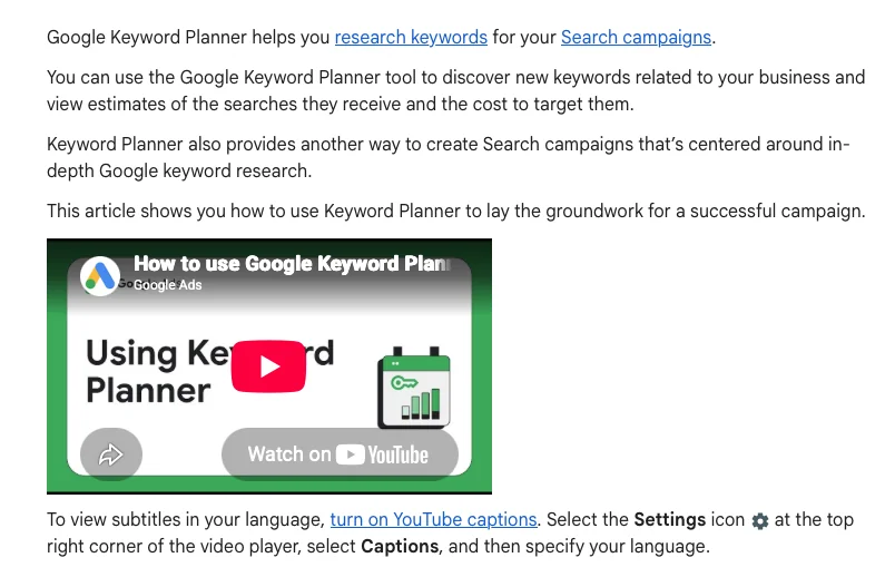 Google Keyword Planner Influencer Marketing Tool
