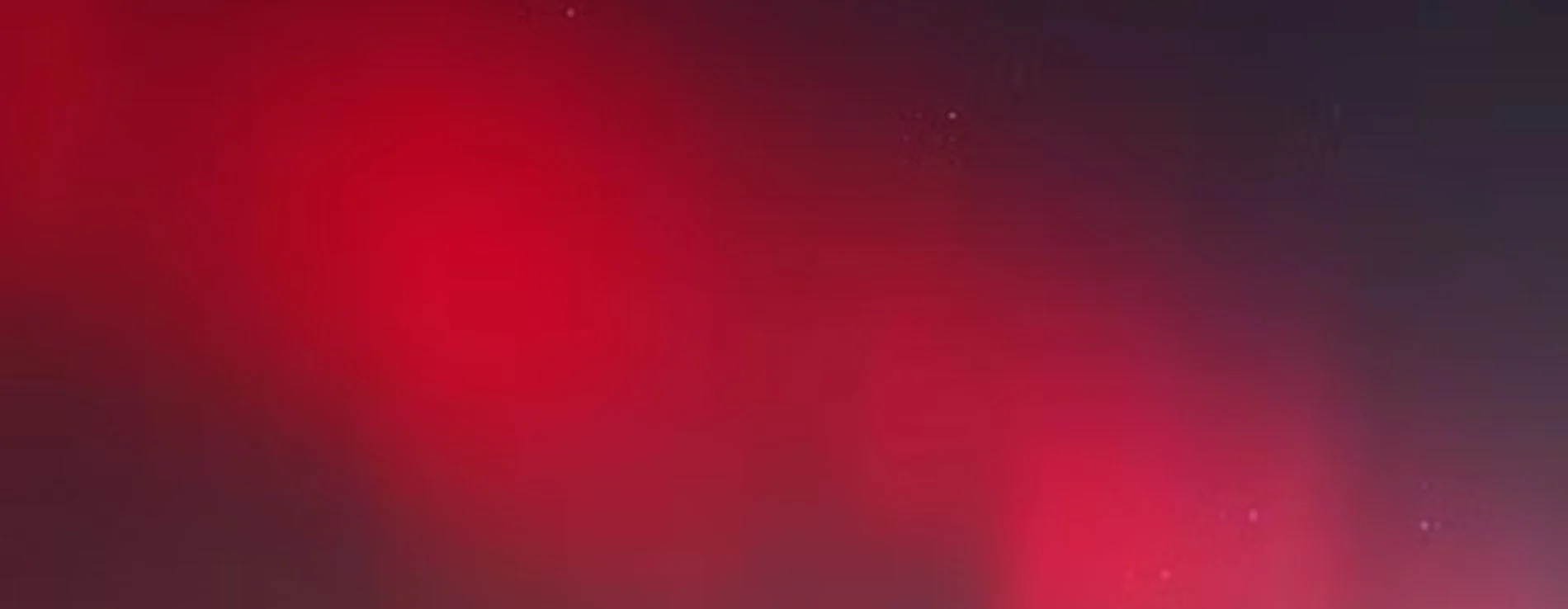 Bright Red Northern Lights Aurora.