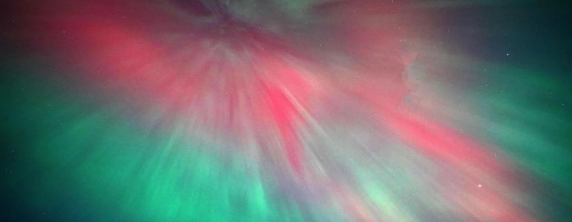 Red Aurora Borealis Lights.