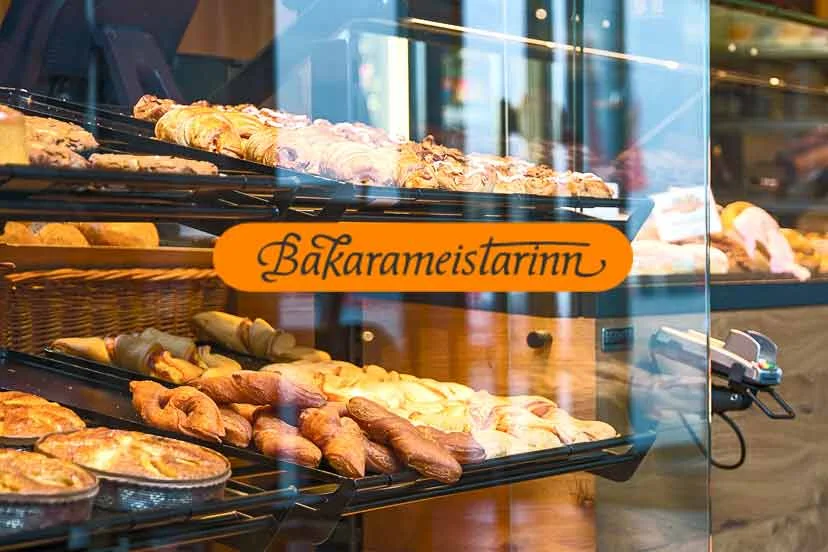 Bakarameistarinn Pastry Display Reykjavik