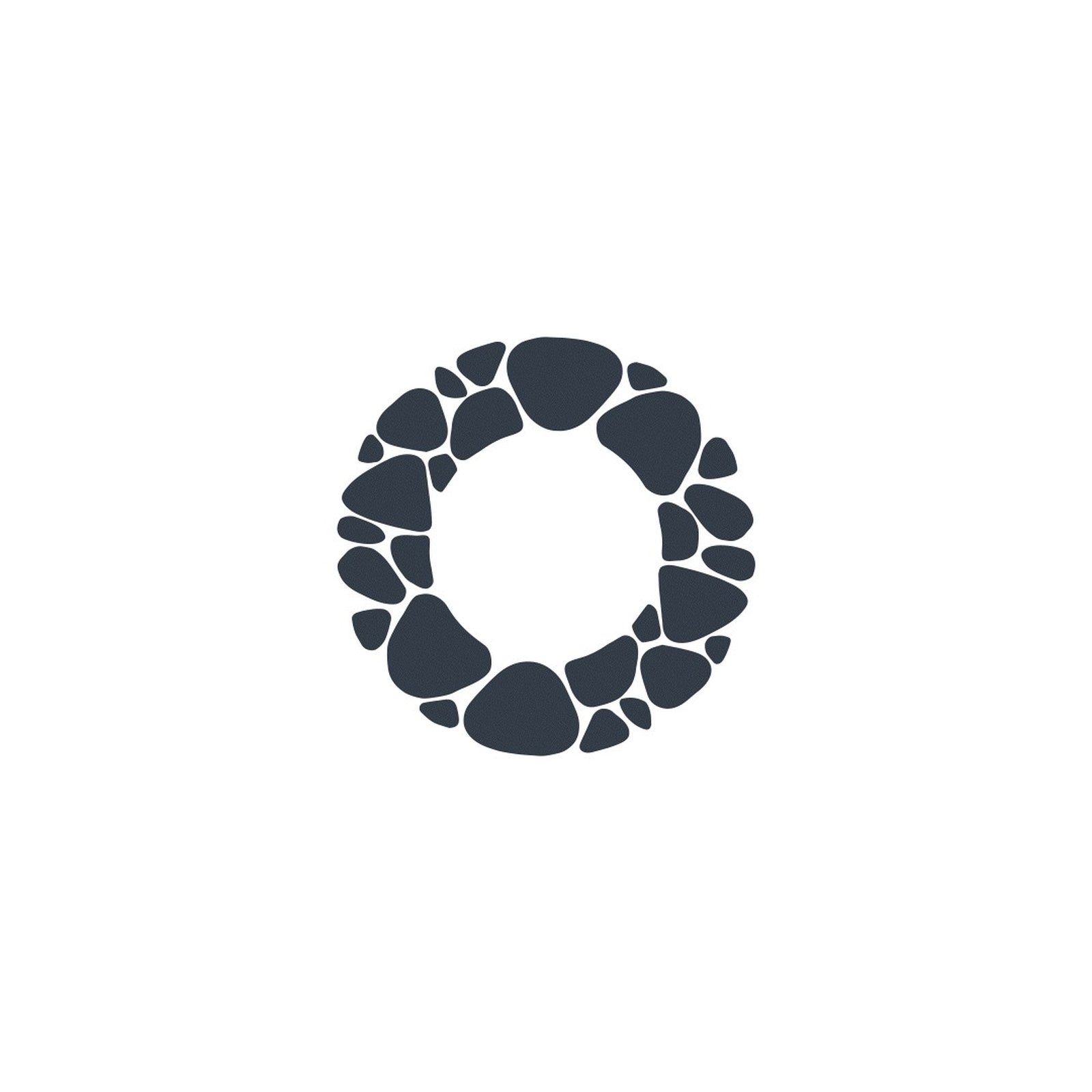 The Omula o rebuilt from rounded pebble shapes, one of the patterns in the dynamic identity