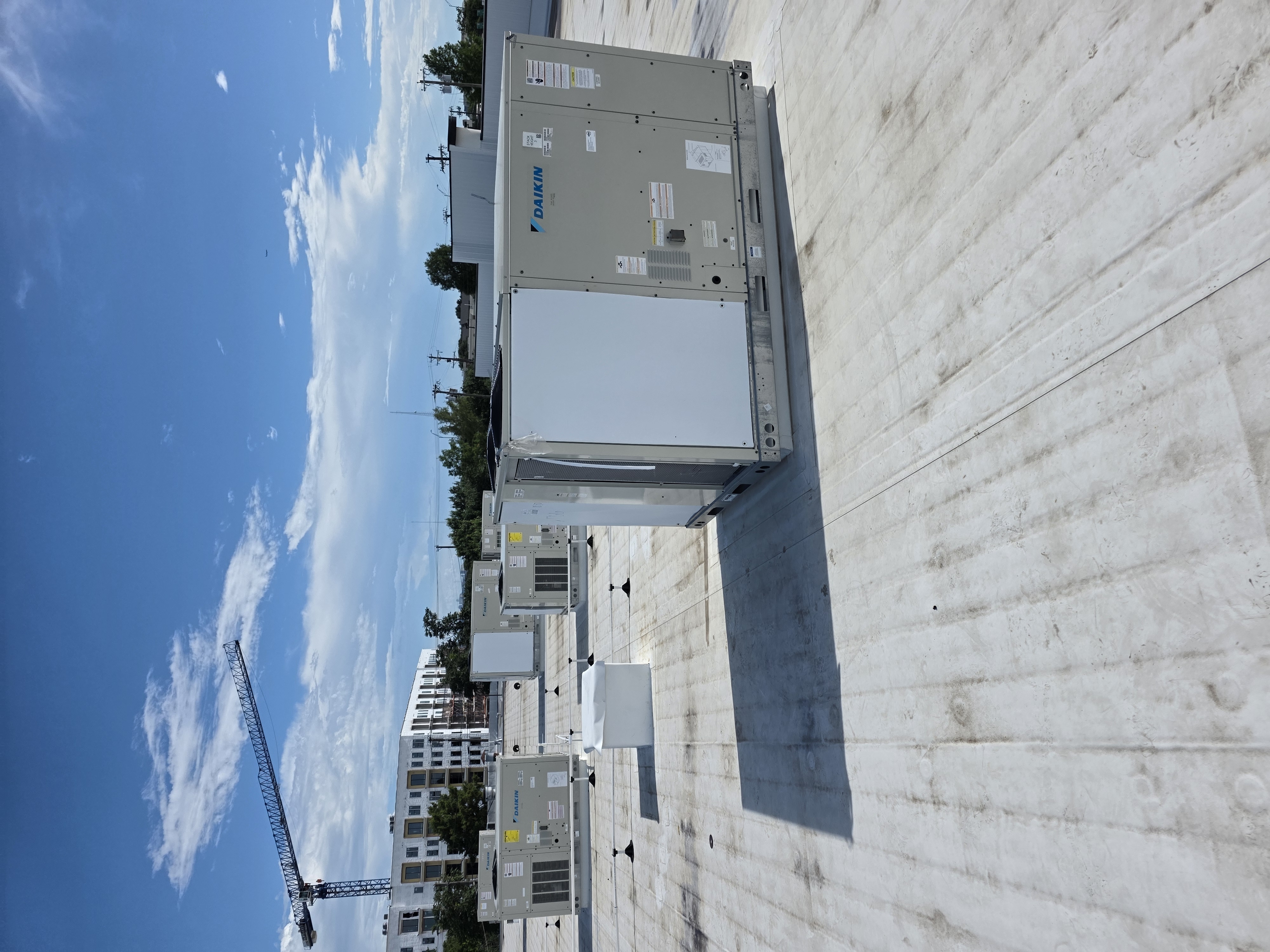 Completed rooftop unit layout