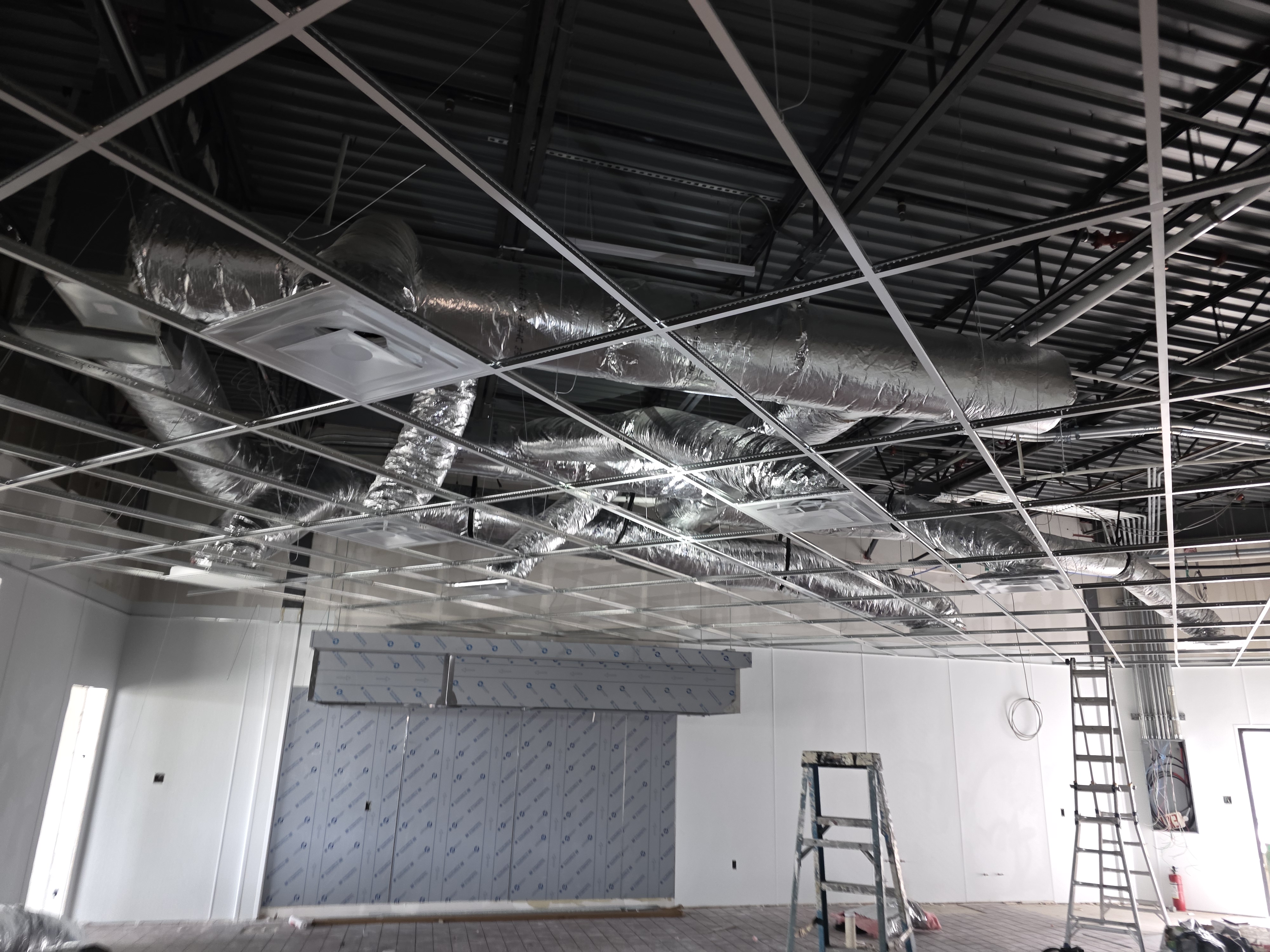 New construction ductwork installation