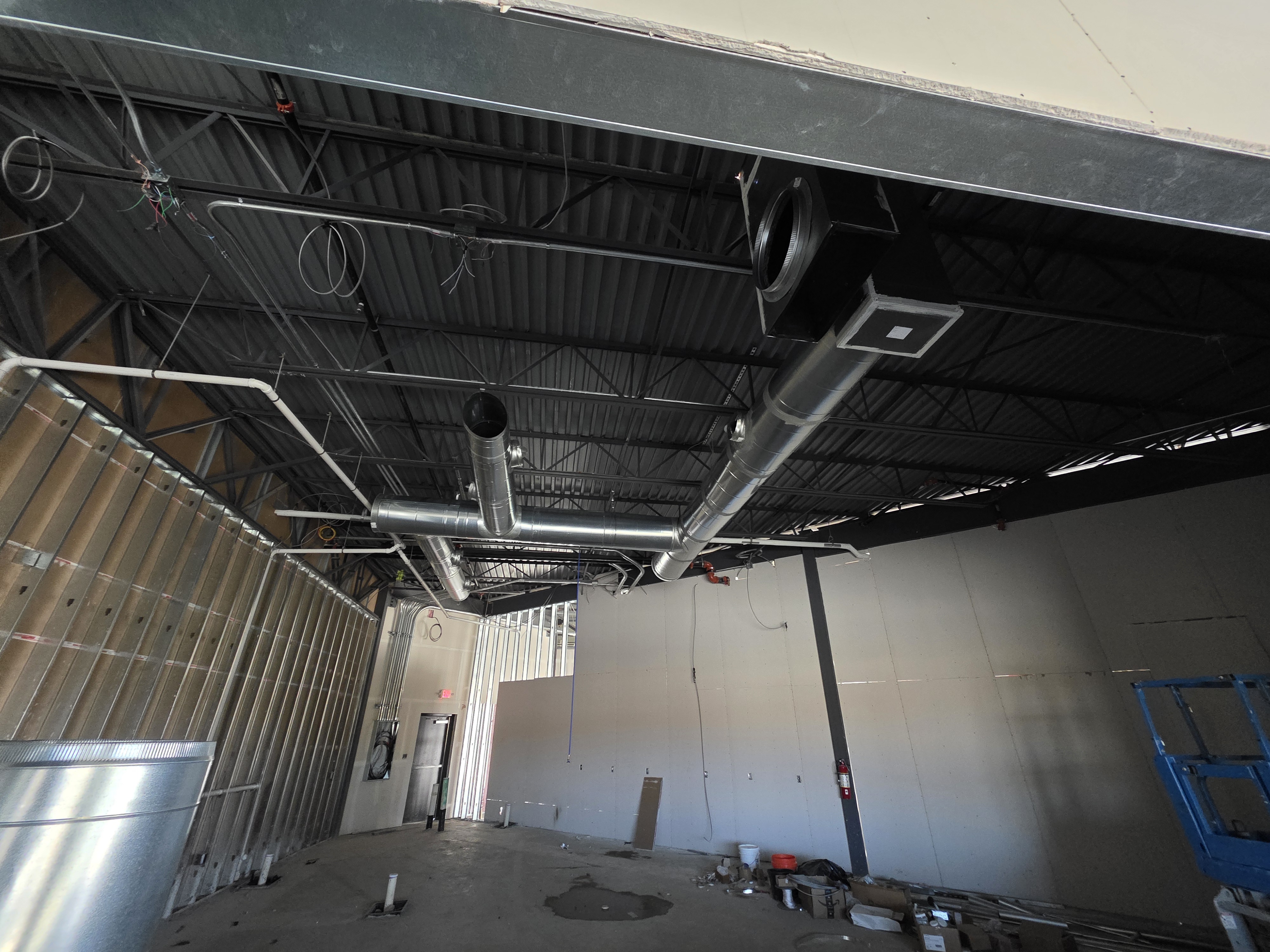 New construction ductwork installation