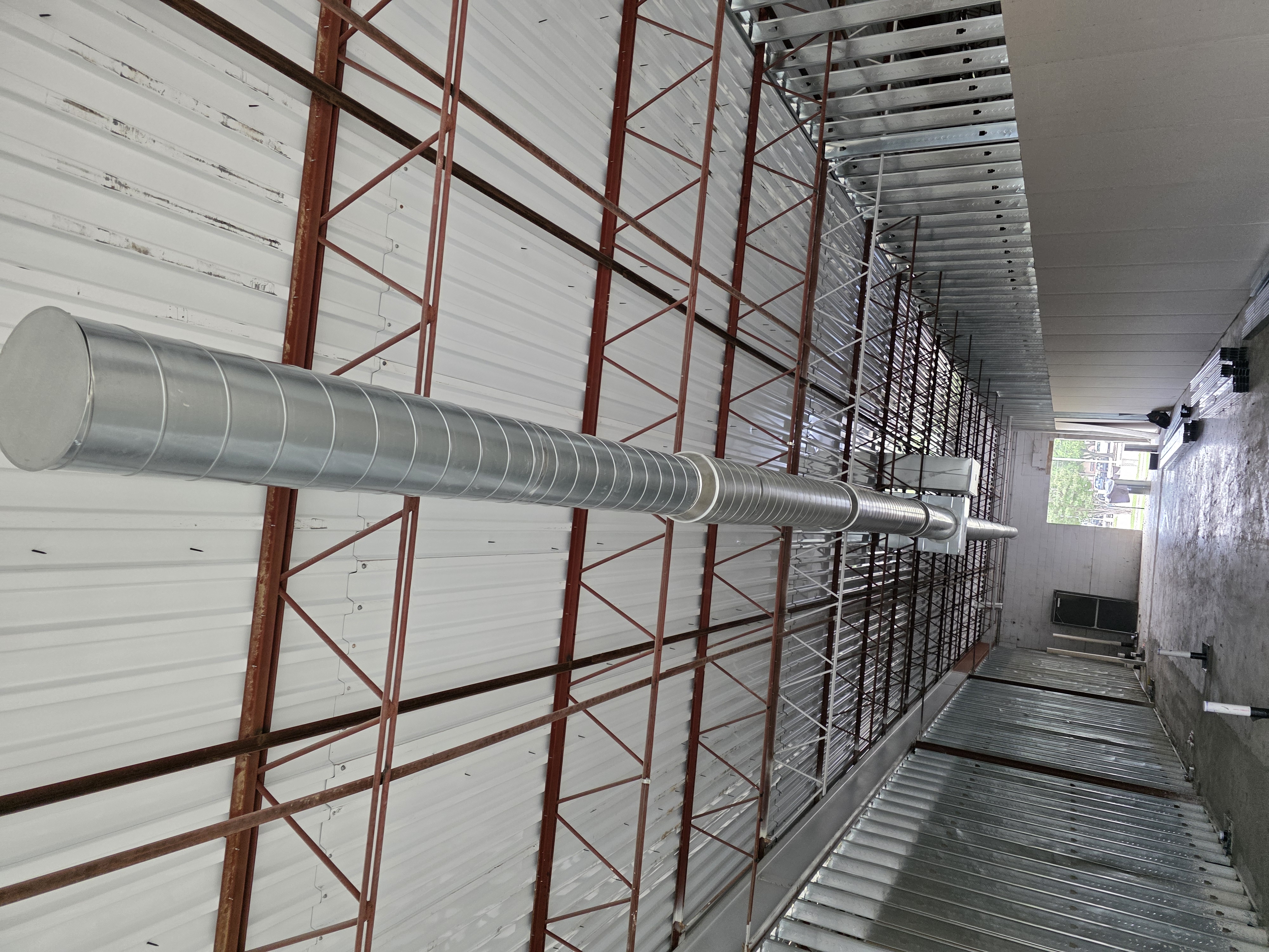New construction ductwork installation