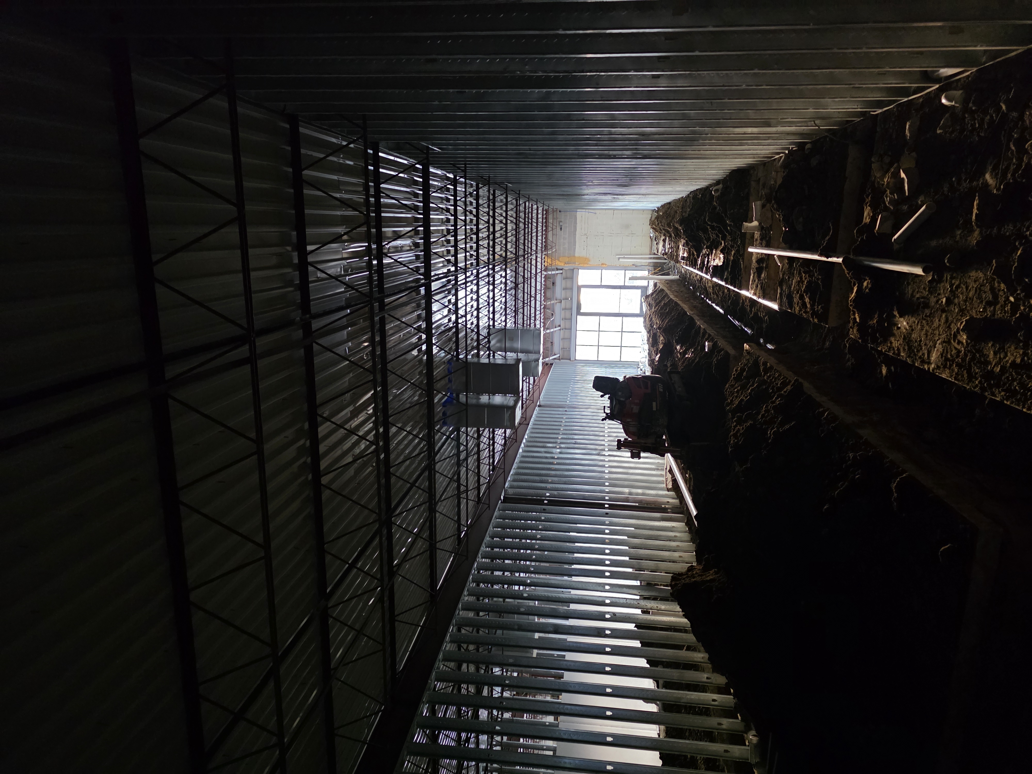 New construction ductwork installation