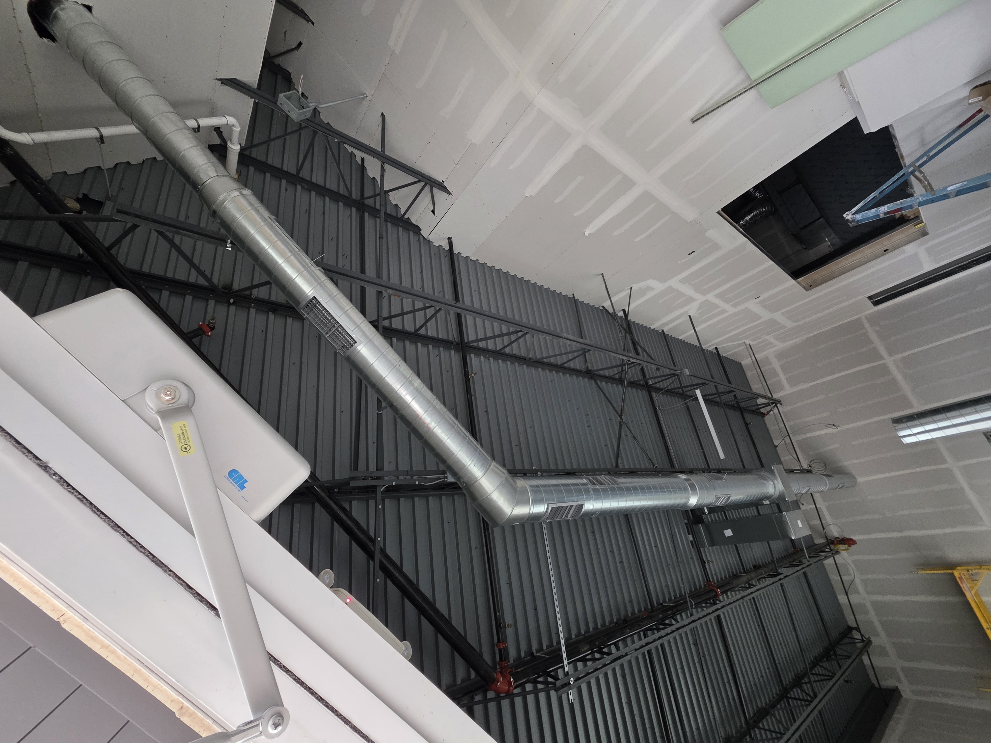 New construction ductwork installation
