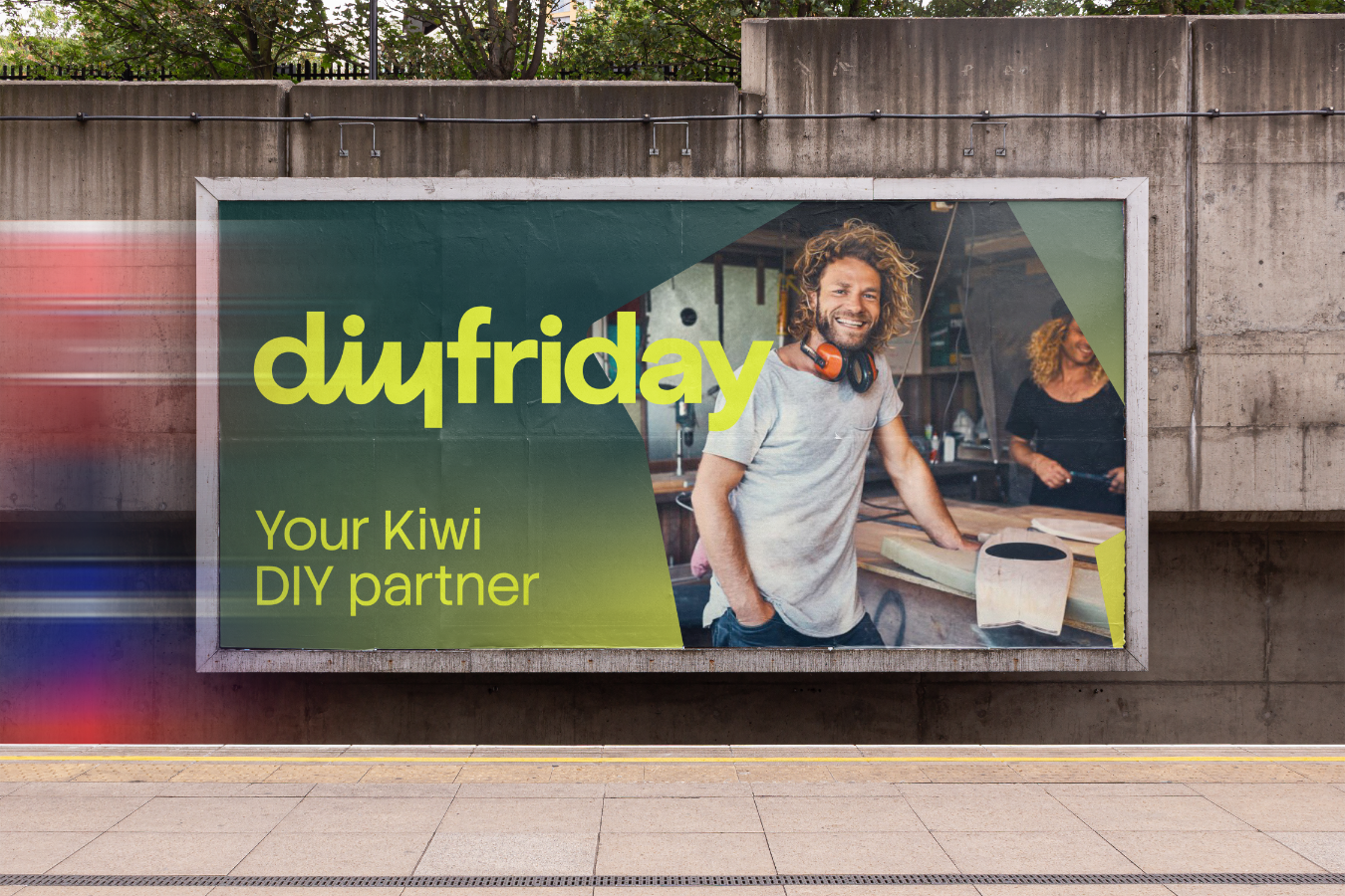 DIY Friday Brand Design OOH campaign
