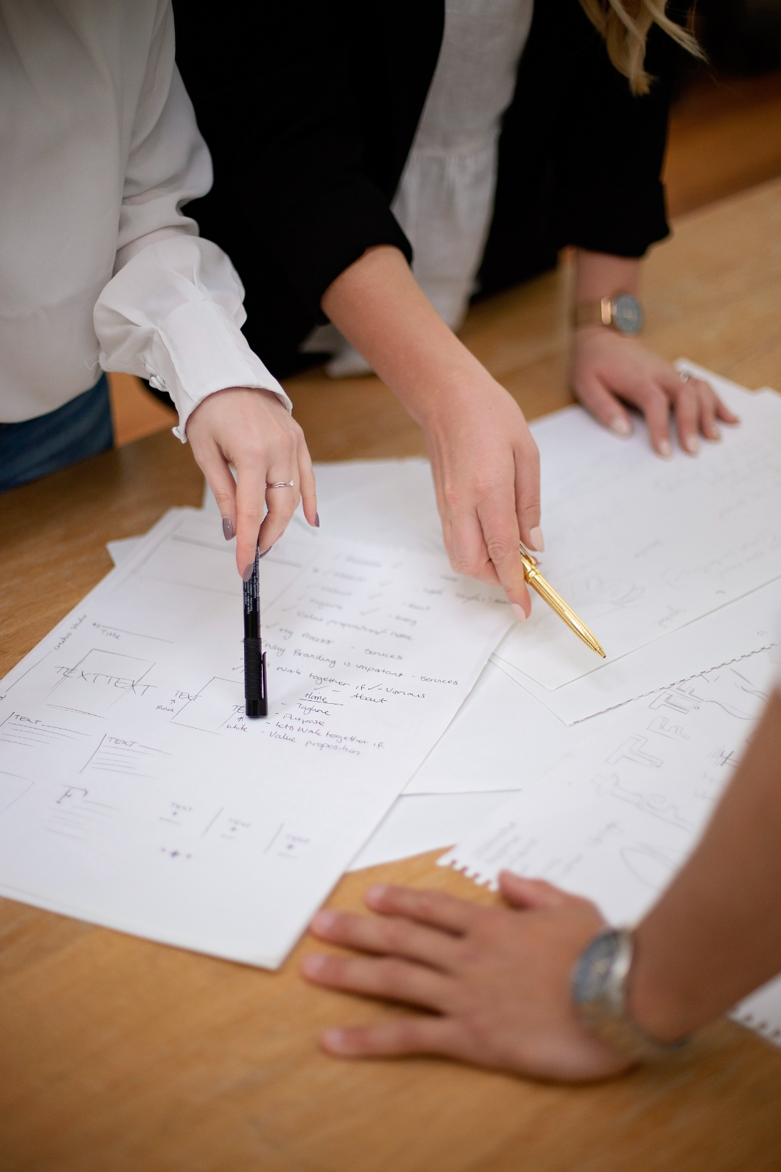 Forme Creative Team Looking over Documents