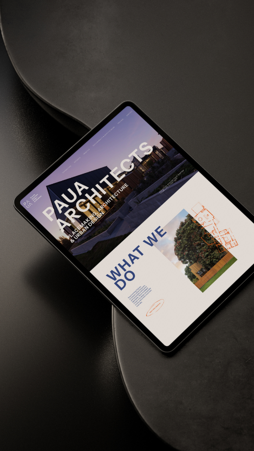 PAUA Architects Website Design