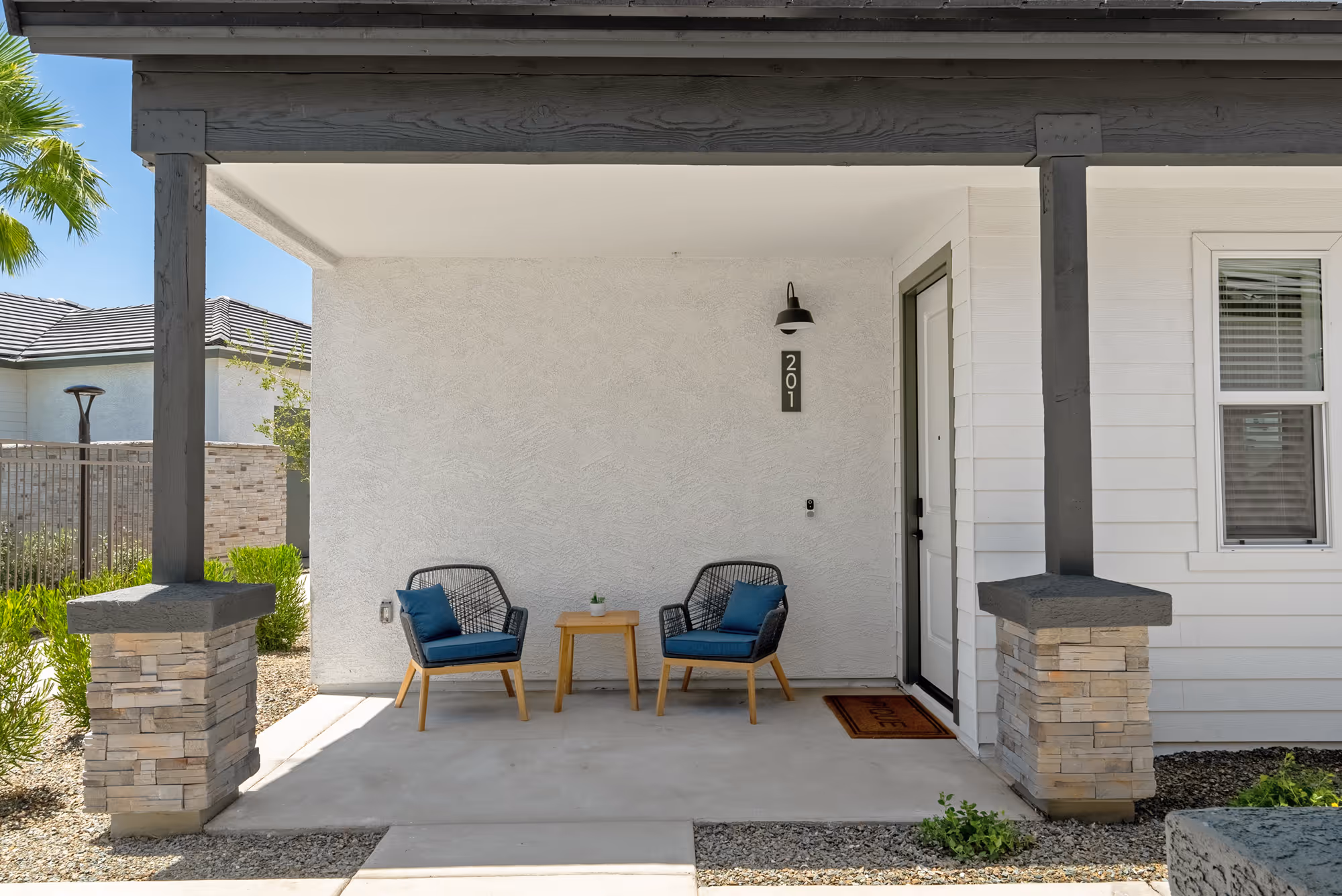 Patio with chairs