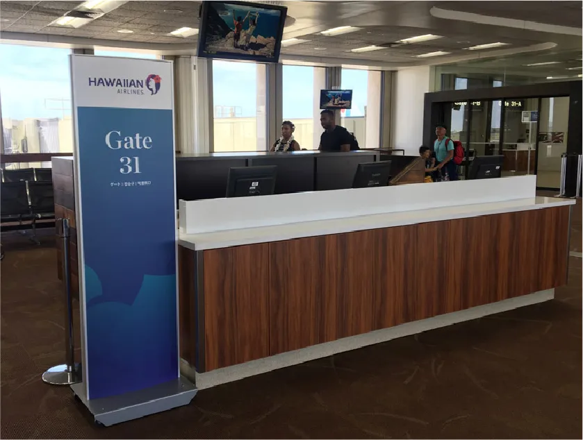 gate podiums custom designed, fabricated and installed by burke gibson llc