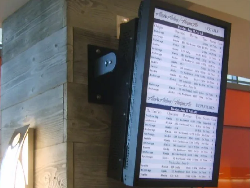 FIDS, GIDS and Monitor Mounts custom designed, fabricated and installed by burke gibson llc