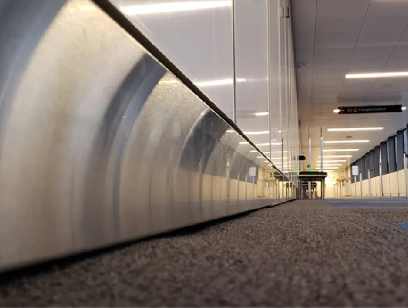 wall panels in seatac airport fabricated and installed by burke gibson llc