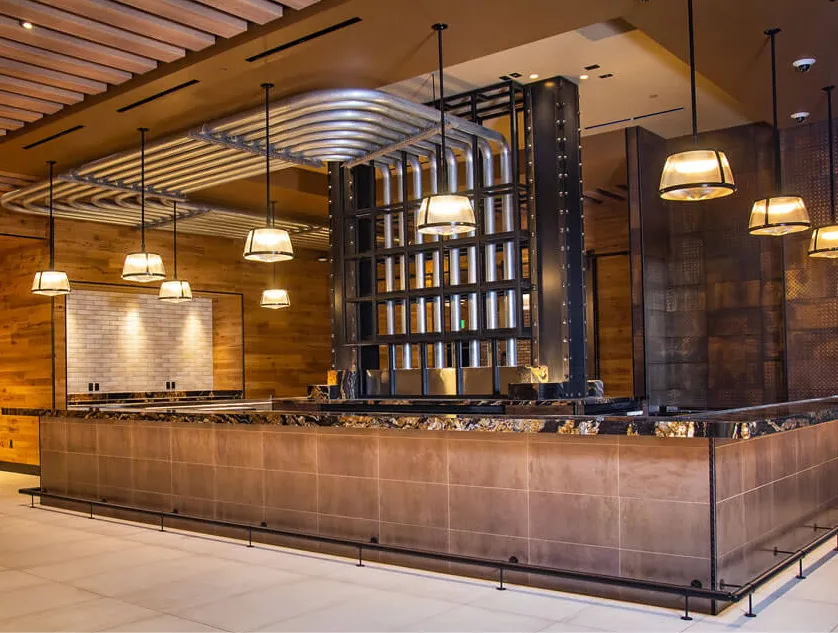 casino millowrk and metal fabrication installed by burke gibson llc