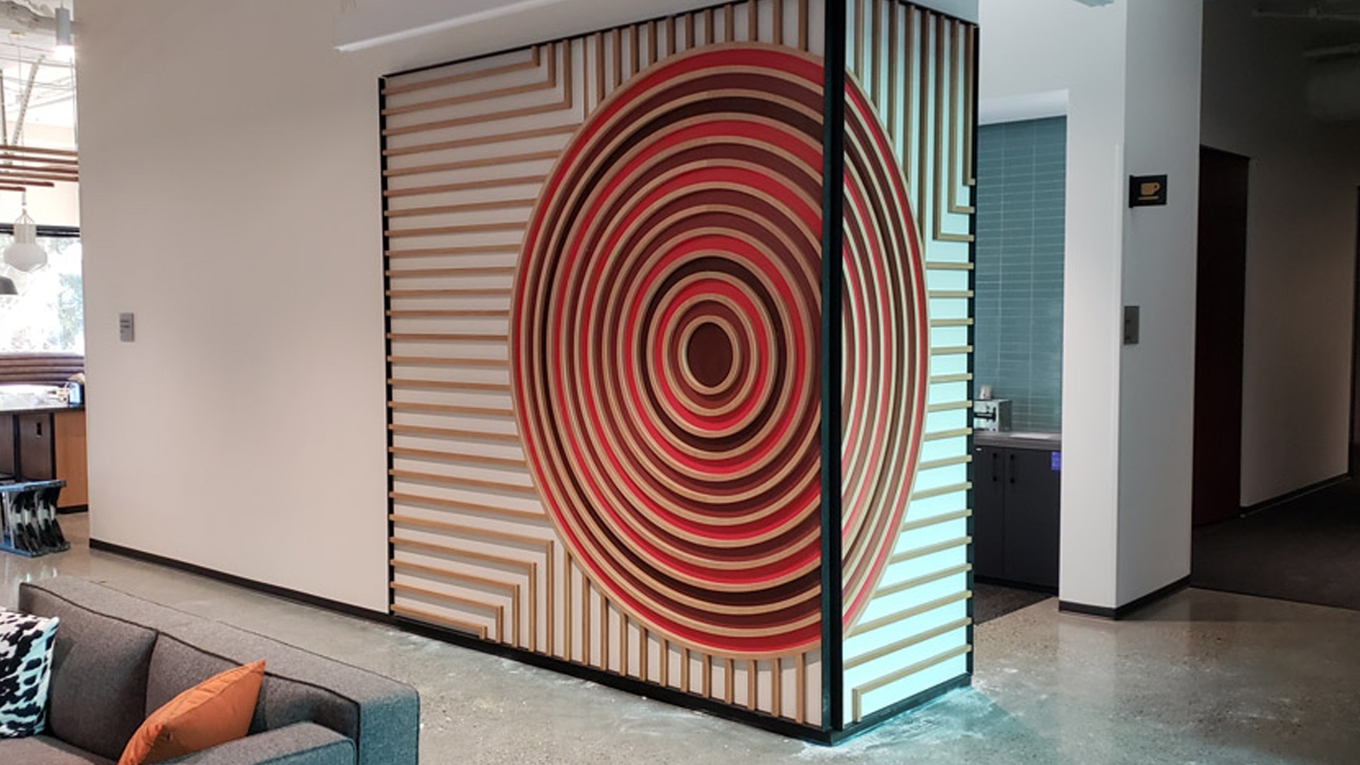 commercial office fabricated and installed by burke gibson llc