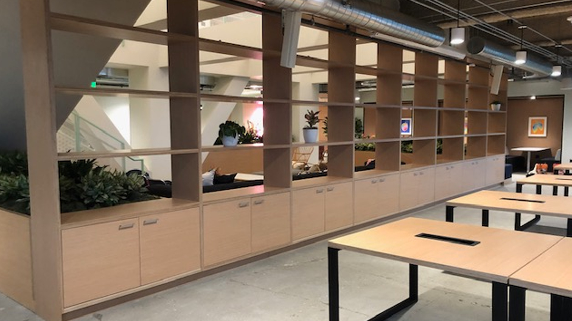 We Work commercial office fabricated and installed by burke gibson llc