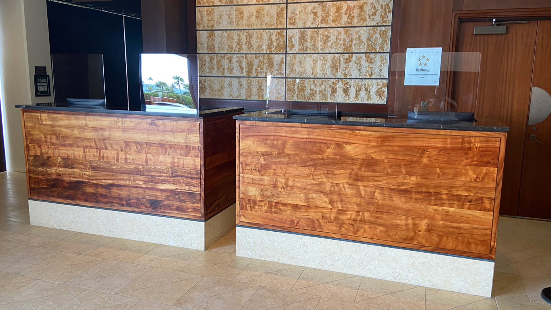 gate podiums custom designed, fabricated and installed by burke gibson llc
