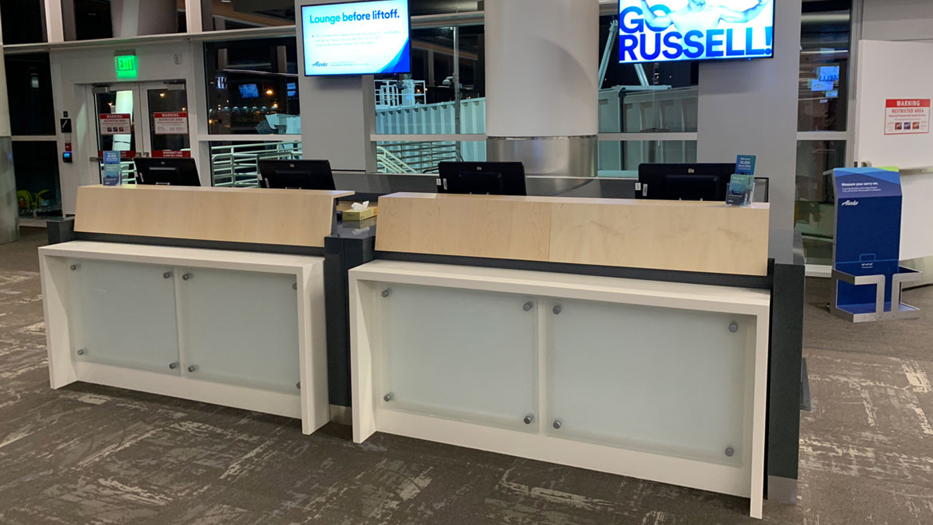 gate podiums custom designed, fabricated and installed by burke gibson llc