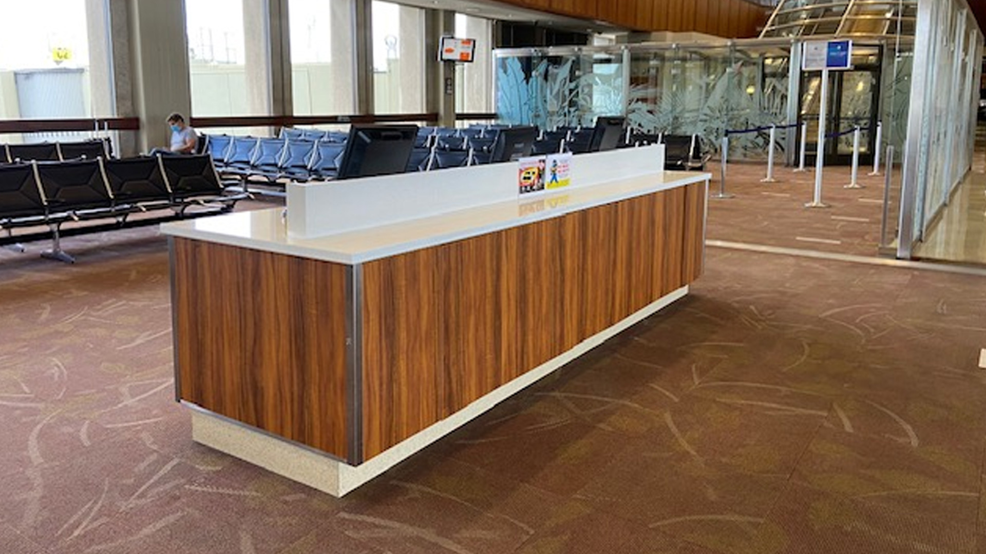gate podiums custom designed, fabricated and installed by burke gibson llc