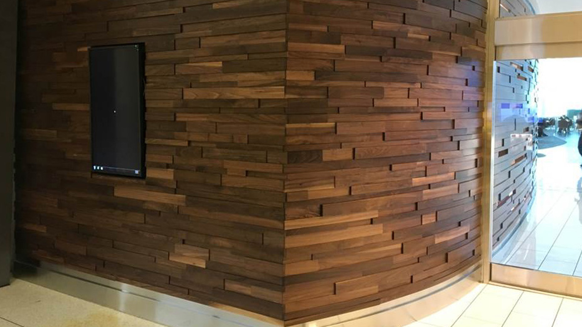club lounge monitor mounts fabricated and installed by burke gibson llc