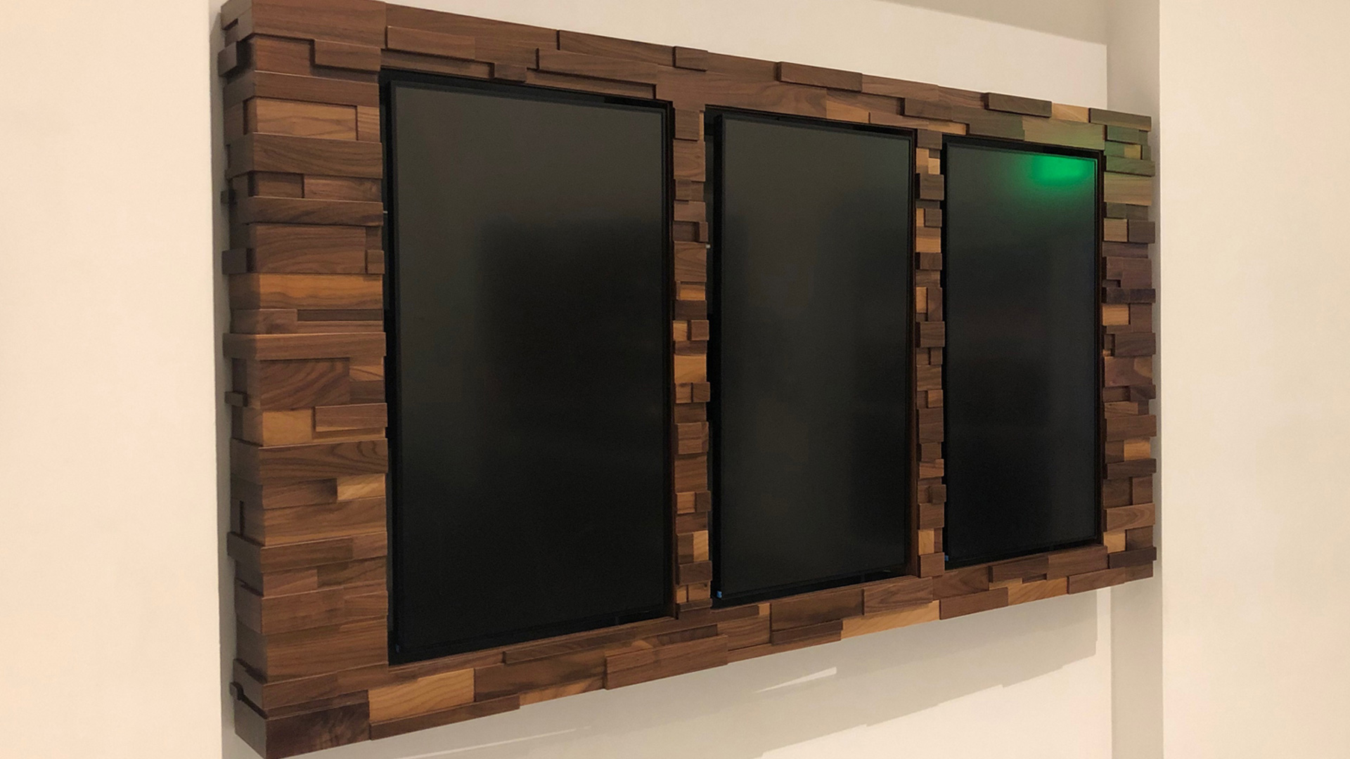 club lounge monitor mounts fabricated and installed by burke gibson llc
