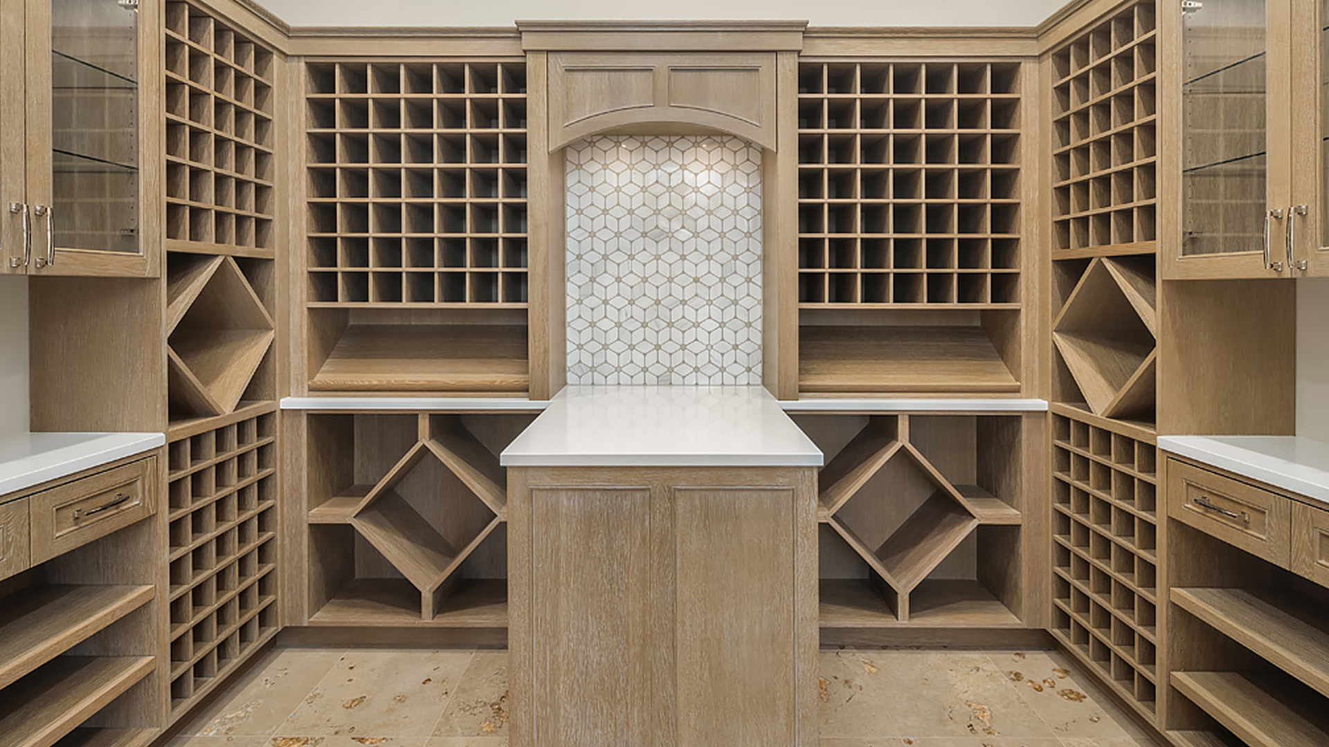 custom designed wine bar designed, engineered and fabricated by burke gibson