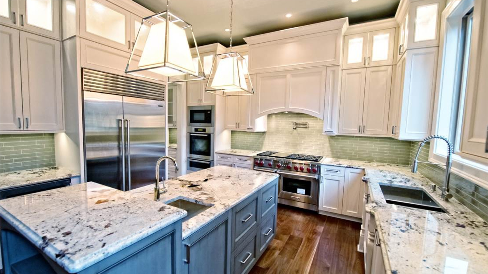 kitchen custom designed, fabricated and installed by burke gibson