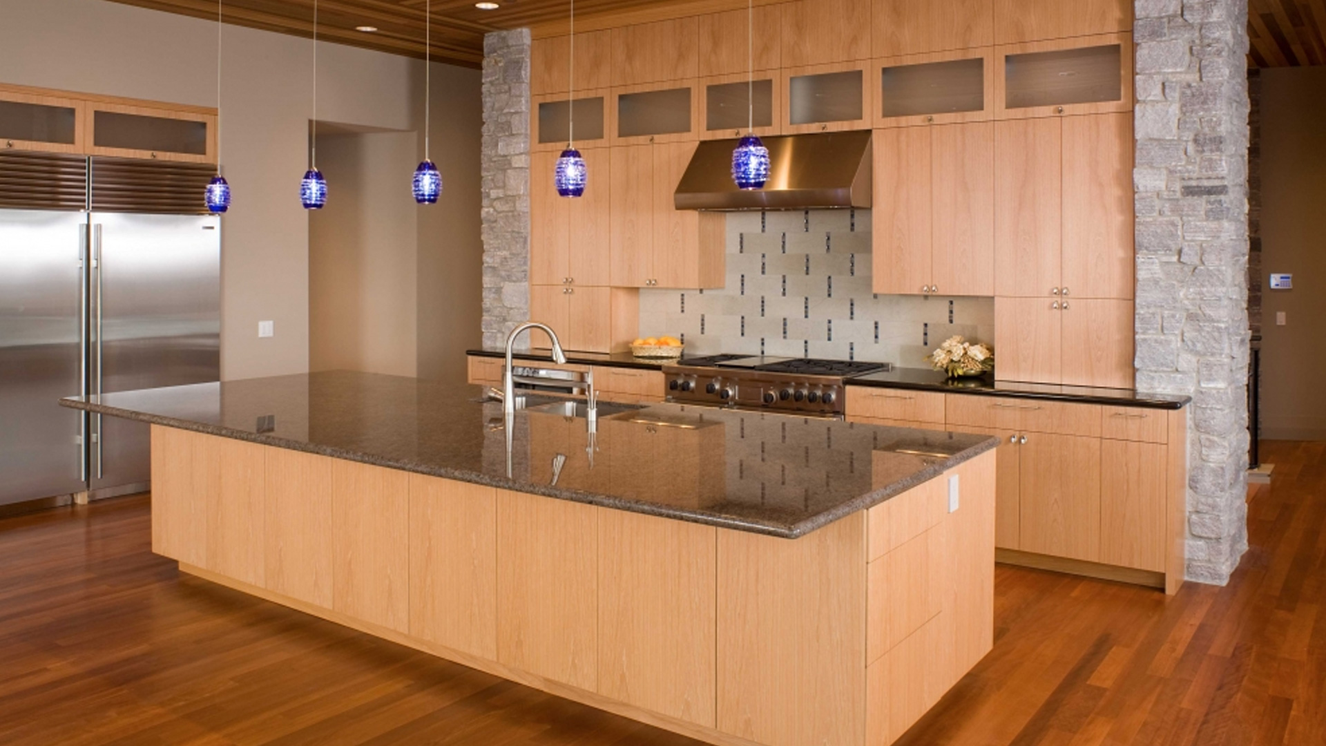 kitchen custom designed, fabricated and installed by burke gibson