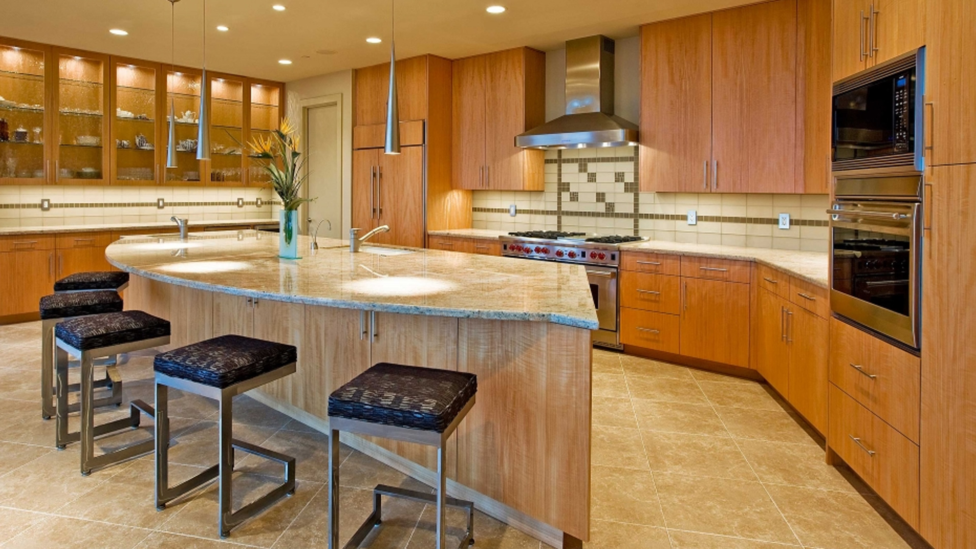 kitchen custom designed, fabricated and installed by burke gibson