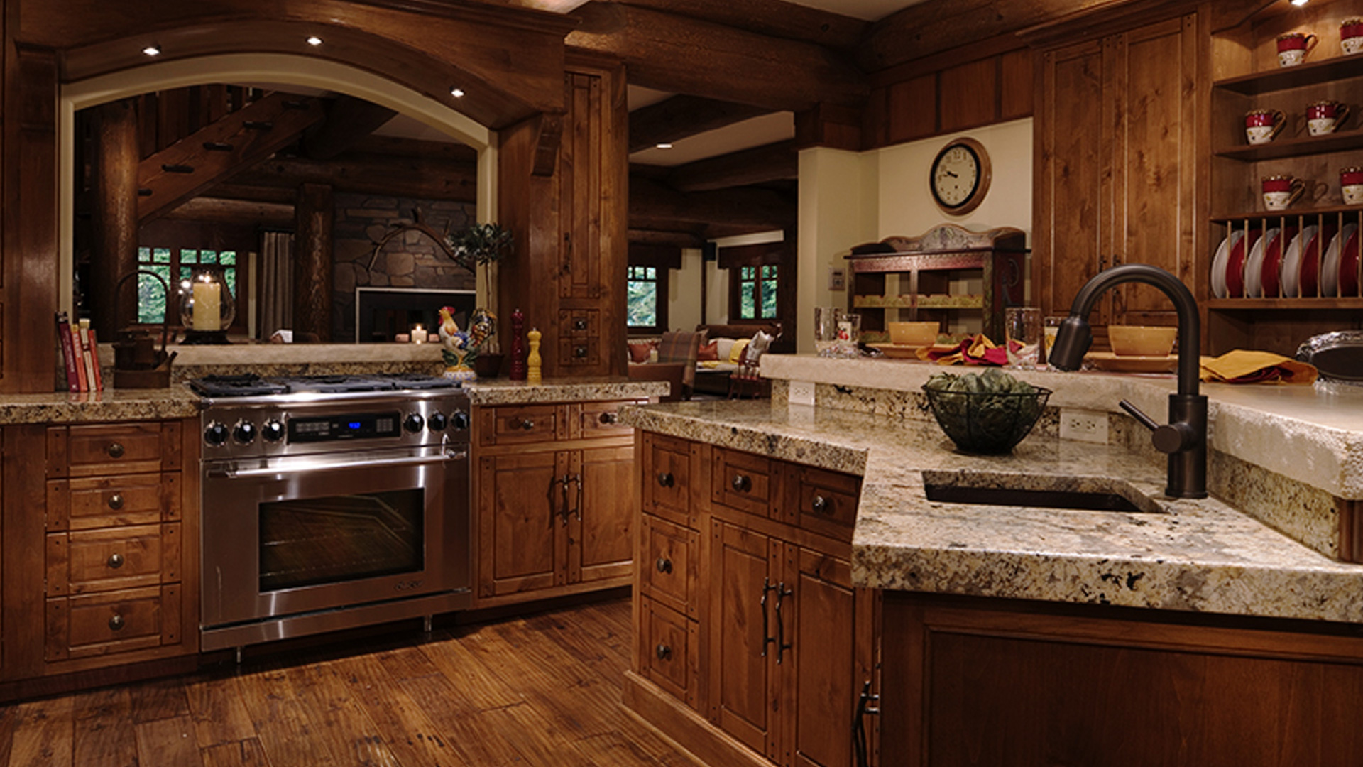 kitchen custom designed, fabricated and installed by burke gibson
