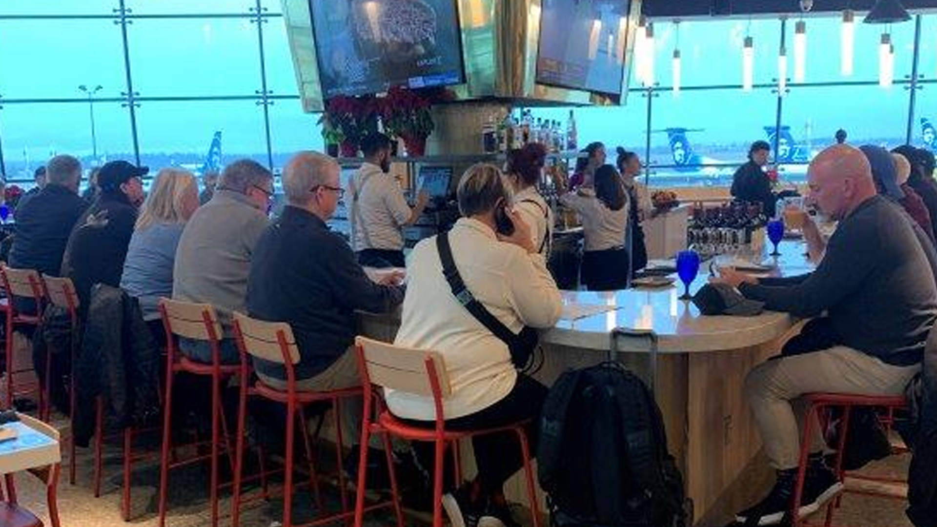 retail area in seatac airport fabricated and installed by burke gibson llc