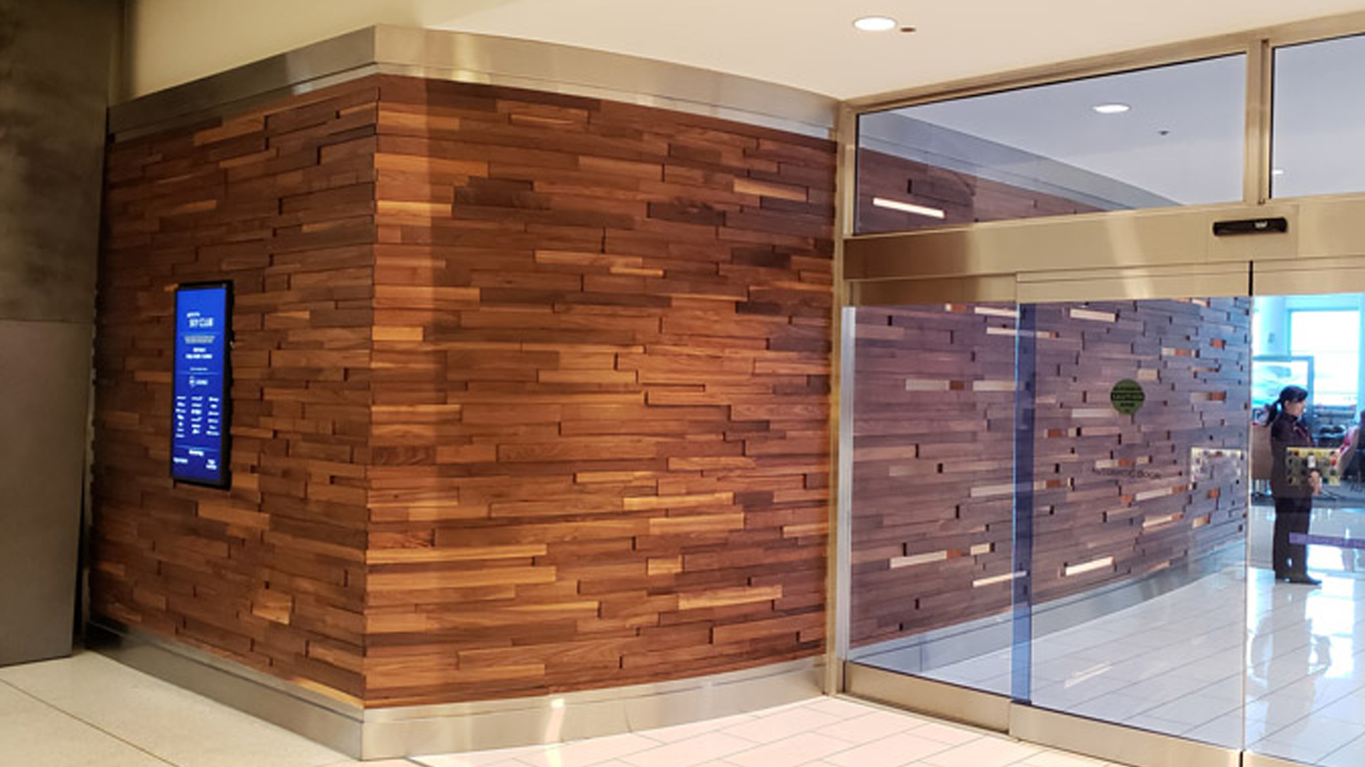 security area in seatac airport fabricated and installed by burke gibson llc