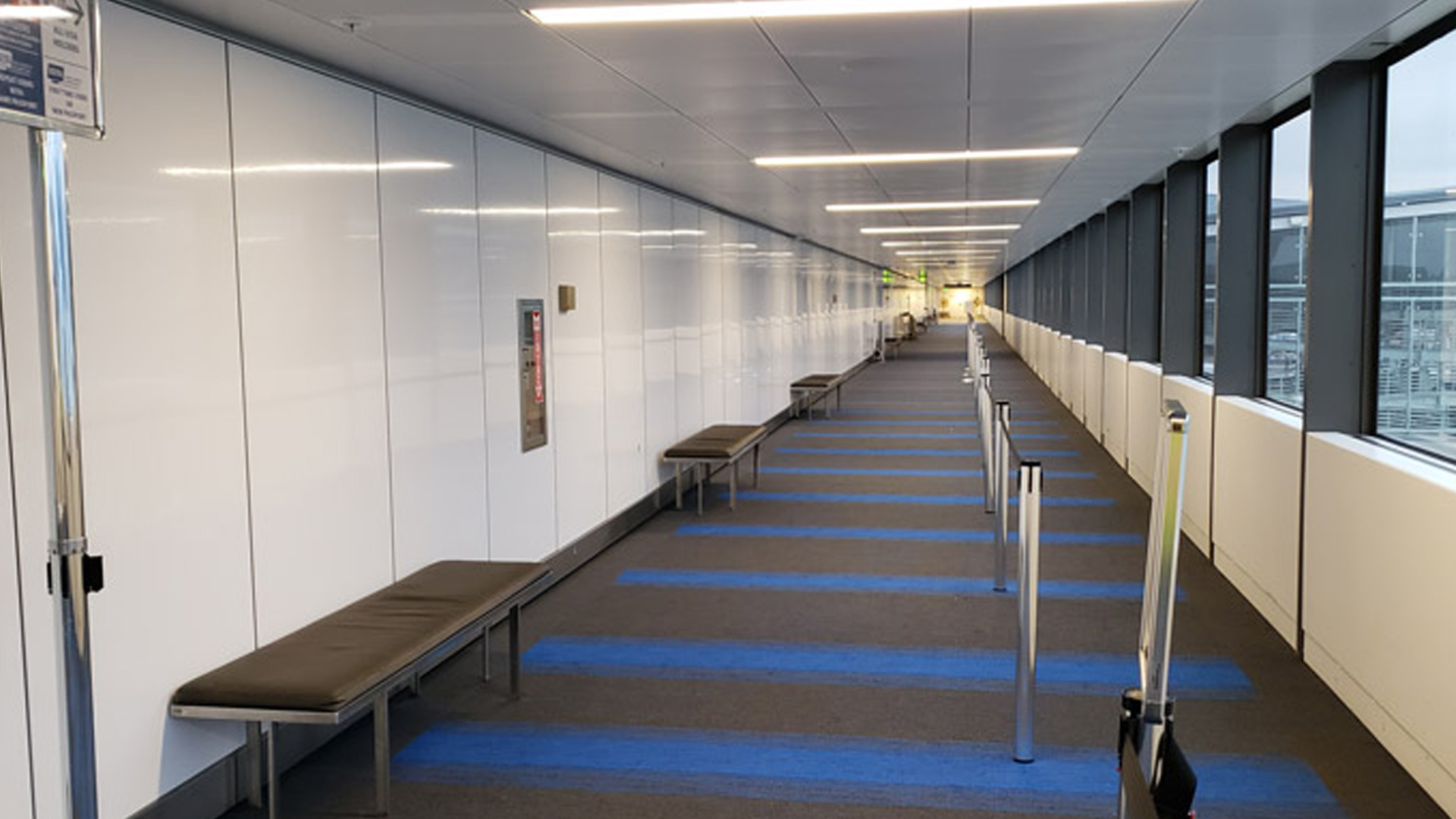 wall panels in seatac airport fabricated and installed by burke gibson llc
